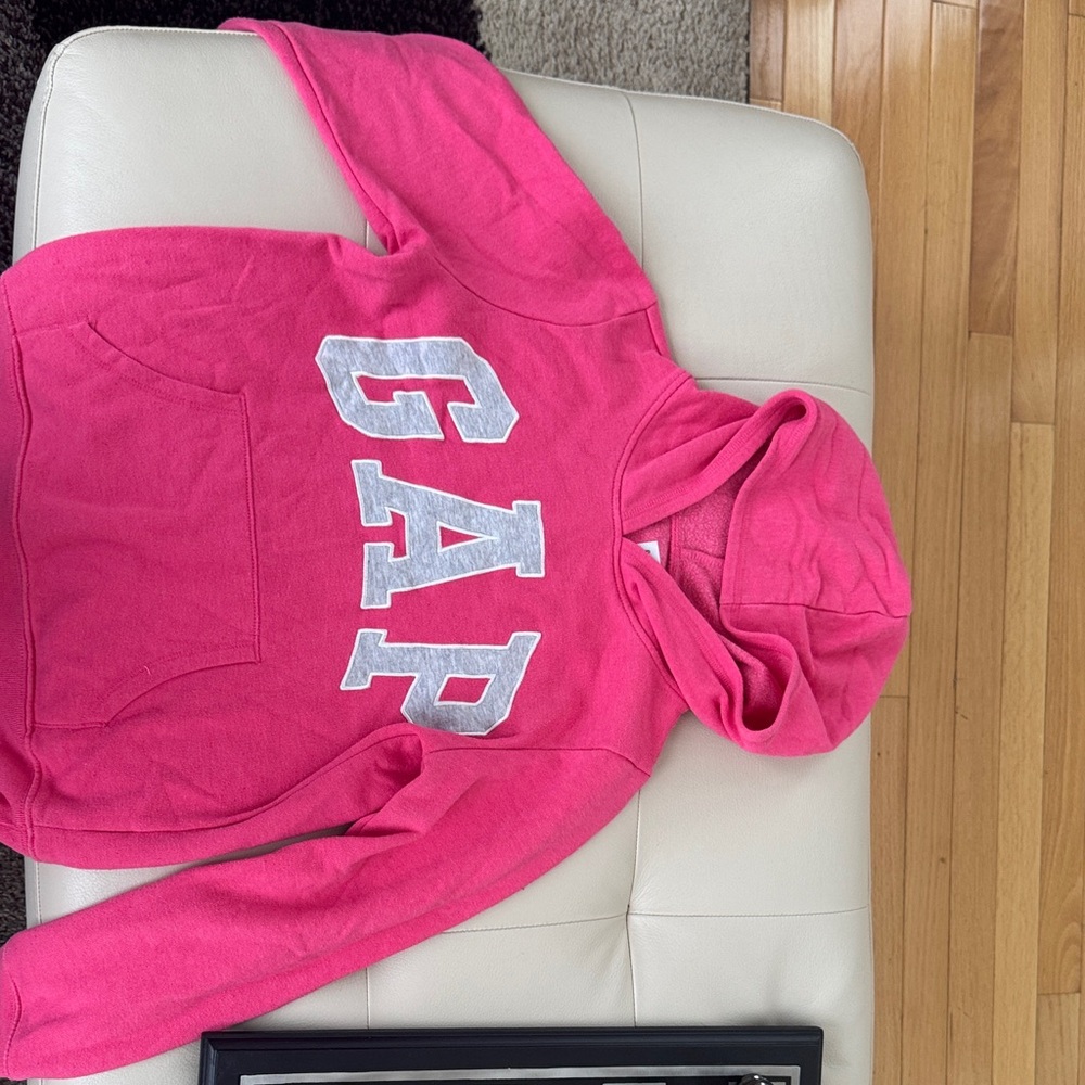 GAP Vibrant Pink Hoodie with Logo